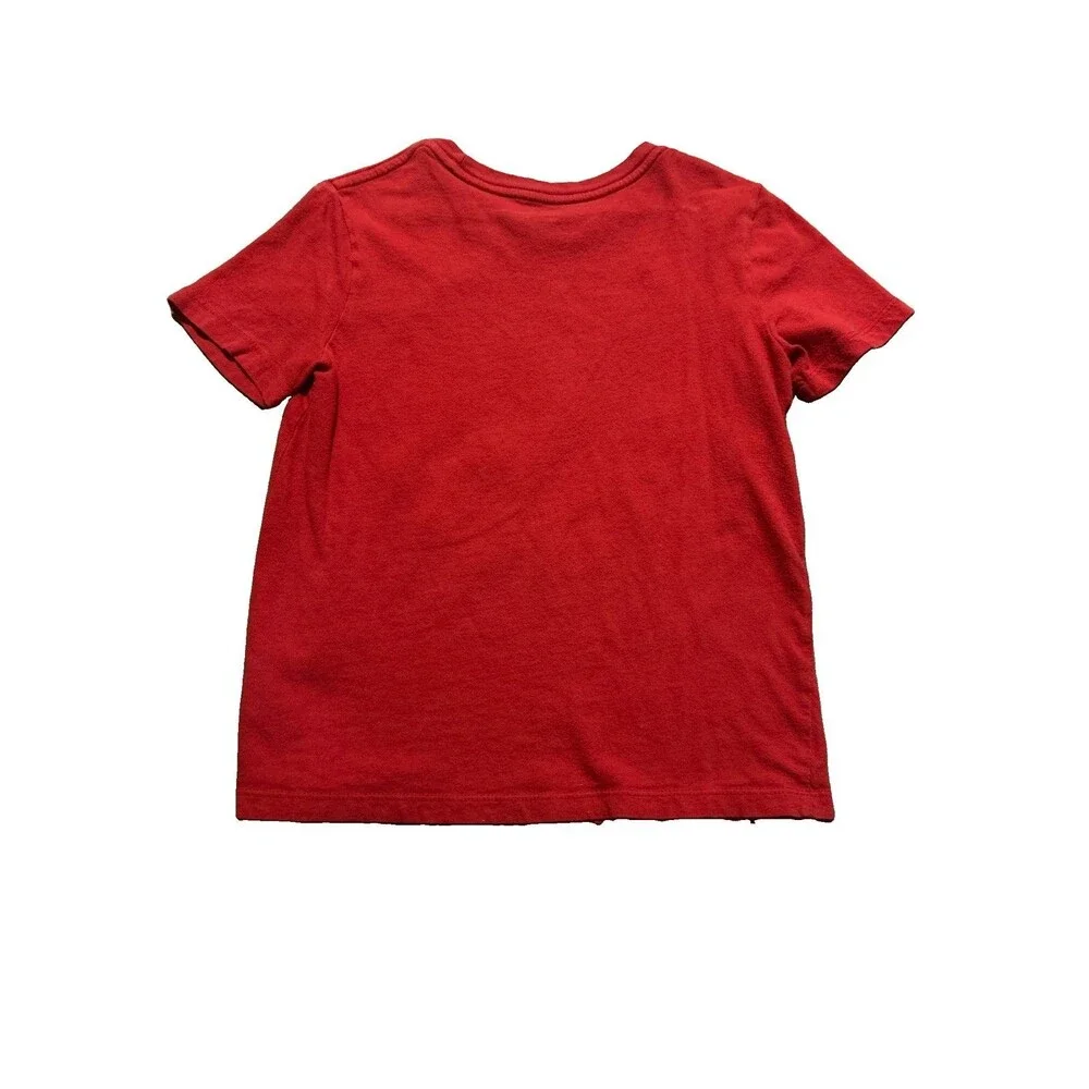 Old Navy Super Mario Red Short Sleeve Graphic Shirt Boys Size 6/7